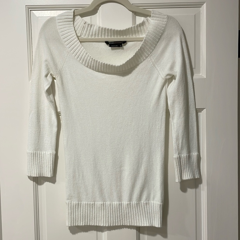BCBG Maxazria Wide Neck Sweater
